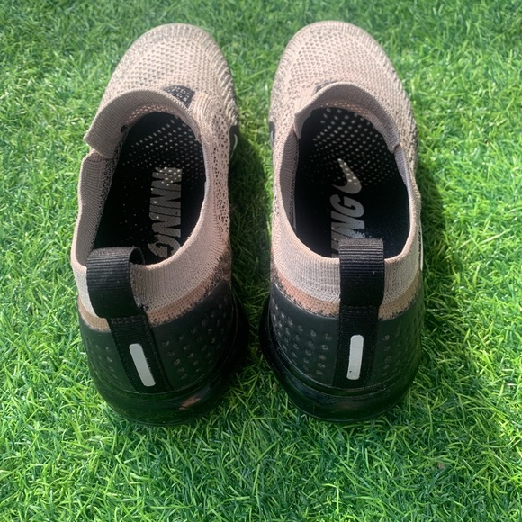 Nike Women’s Slip-On VaporMax Knit Sneakers — Beige and Black - Picture 7 of 7